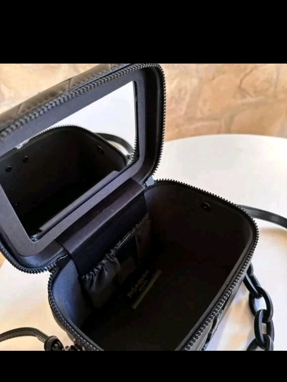 YSL Parfums Rectangular Quilted Cosmetic/crossbody With Shopping Bag - Picture 5 of 7